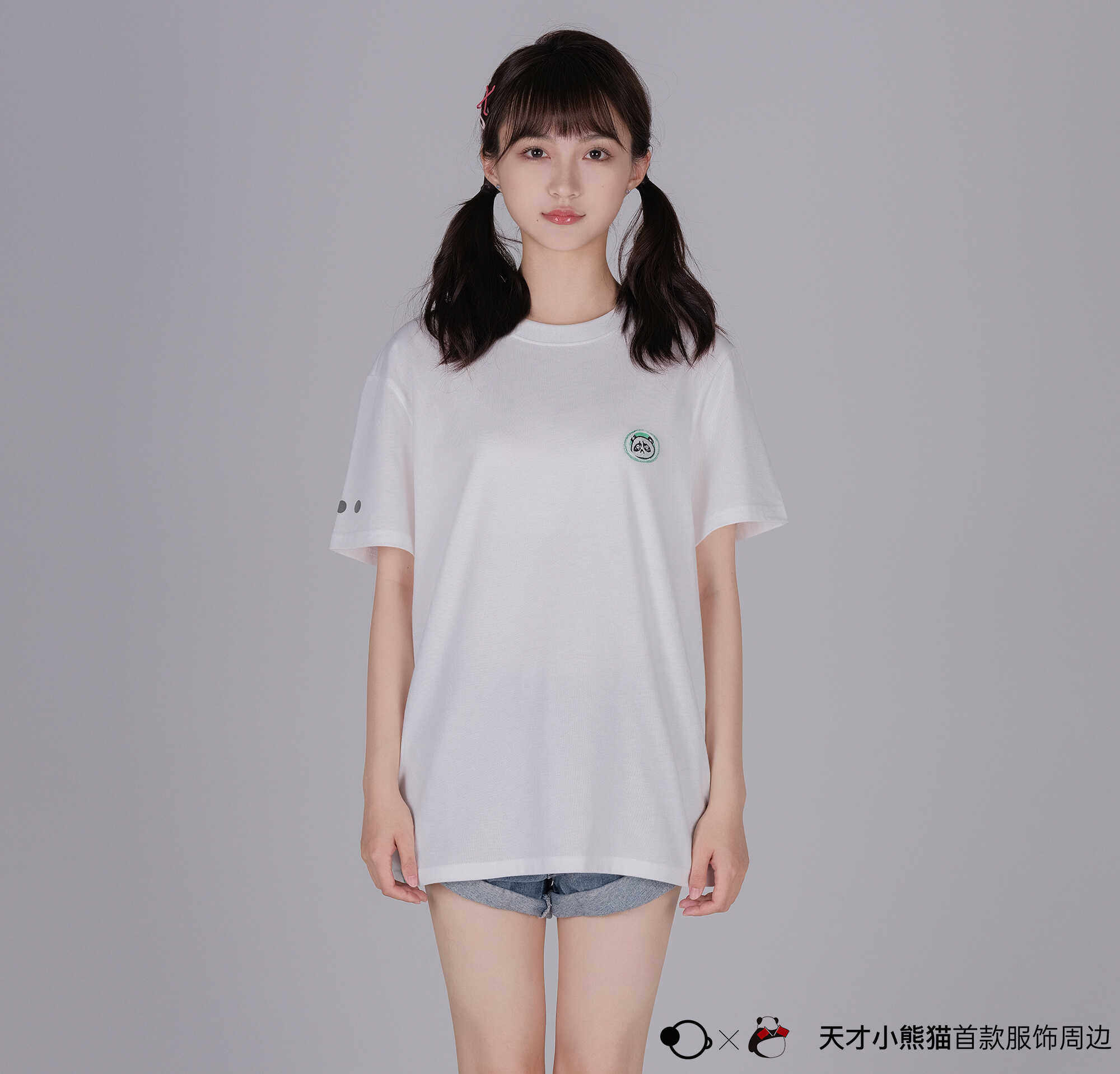 天才小熊猫xSheepedia【小羊商店】小羊服饰无脸熊猫T恤