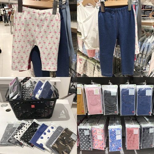 优衣库婴儿纯棉打底裤子