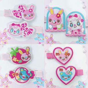 mezzopiano mp钢琴兔日系卡通网红刺绣发夹边夹发饰品儿童女儿服