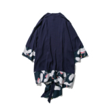 夏风中长款棉麻风衣汉服道袍仙鹤日系大码披风防晒服F10/P65，男装风衣，钱塘713