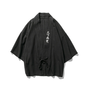 20夏风道袍男女情侣bf汉服学生开衫和服防晒衣套装 TZ05/P100图片