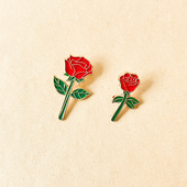 小王子玫瑰花胸针闺蜜情侣金属别针ins可爱学生礼物衣服包包装 饰