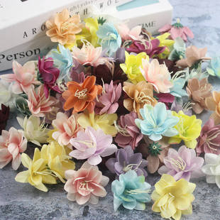 diy森系绢花仿真花花朵花头 古风汉服头饰配件 装饰花艺 小水仙