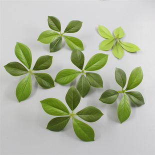 仿真春花绿植栀子叶家居客厅配草装饰枯树枝造景婚庆摆件插花叶子