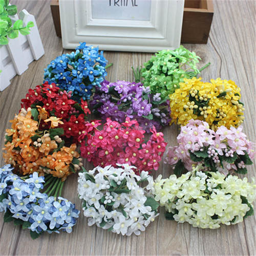 2017新款梅花精致手工花环仿真花
