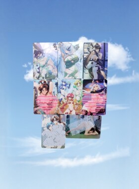动漫女主精品单卡系列  原神碧蓝航线不知火舞  折光彩闪 59*86mm