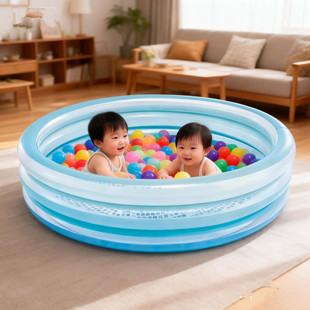 游泳池家用INTEX58467儿童充气三层戏水池户外游泳池宝宝海洋球池