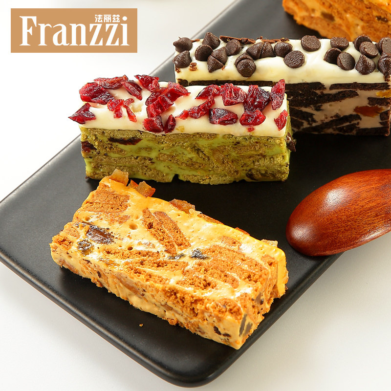 法丽兹厚雪花q酥抹茶蔓越莓果粒雪花酥网红零食