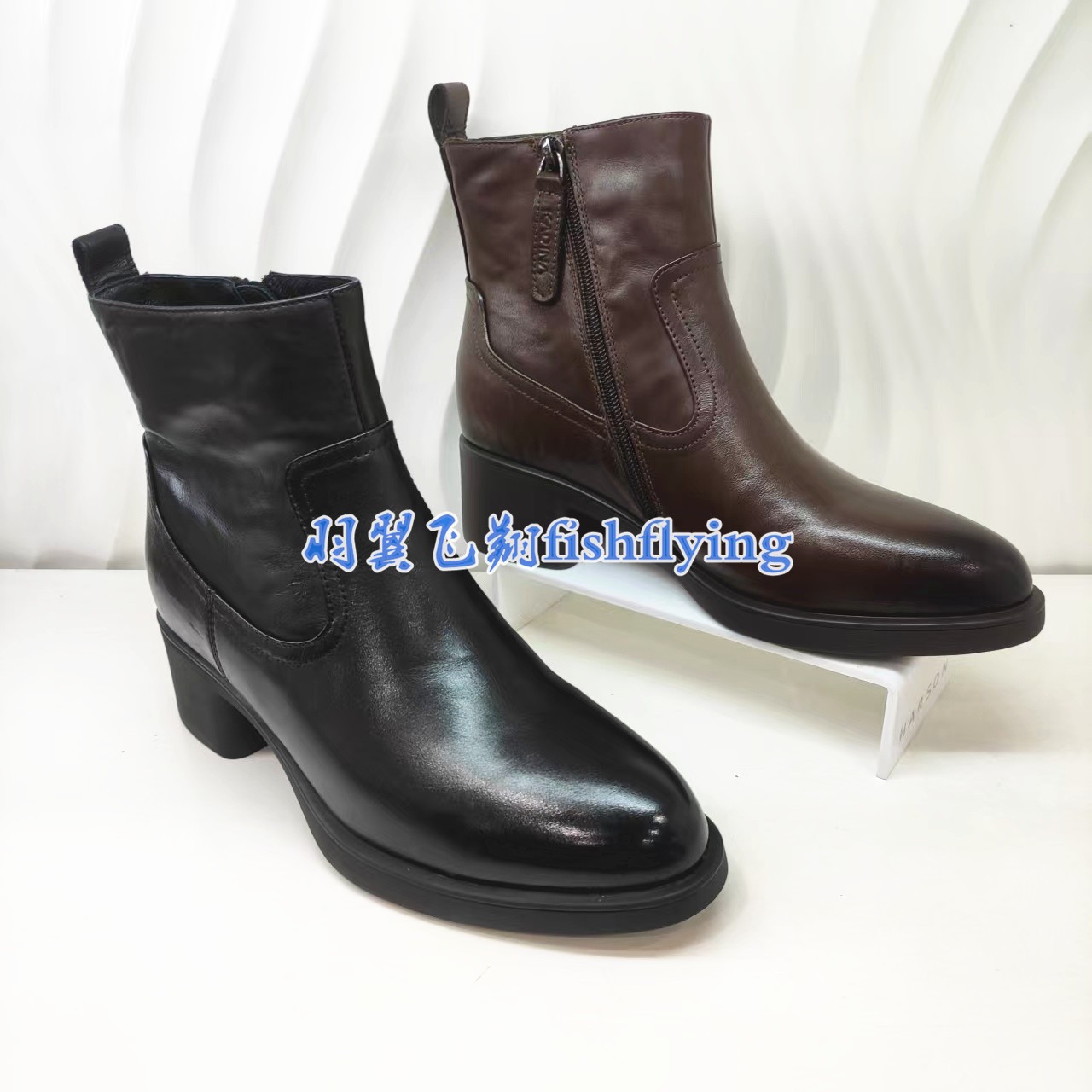 KA258105卡迪娜专柜正品25冬新舒适时尚粗跟通勤英伦配裙子女短靴