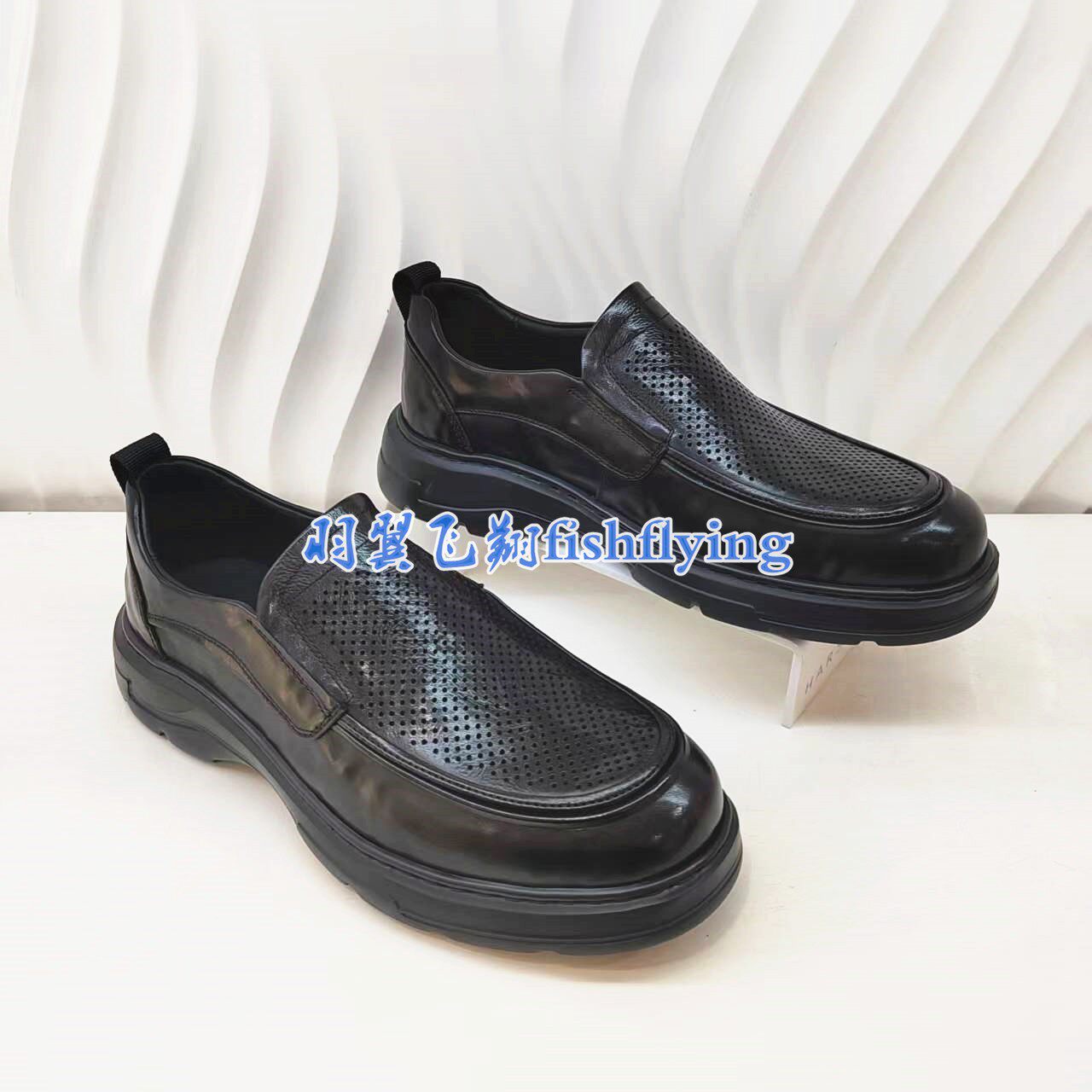 MM264058正品Harson/哈森26夏新镂空一脚蹬商务正装皮鞋男皮凉鞋