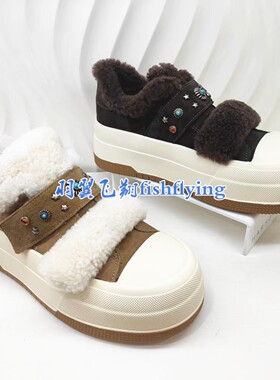 HCA250603正品Harson/哈森2025秋冬新款低跟保暖雪地靴棉鞋女鞋