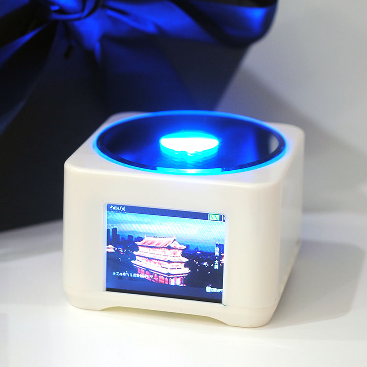 视频旋转展示台电子相册音乐播放文创动漫节庆产品纪念品展示转盘