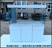 铝合金底过滤 光远2023新款 金晶超白玻璃龙鱼缸轻奢风格 全铝结构
