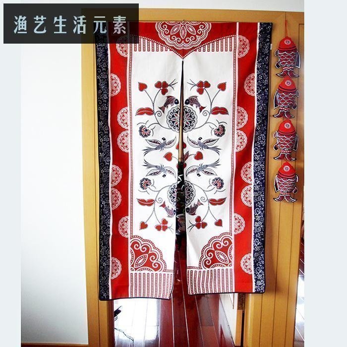 纯棉玄关隔断喜庆风水帘