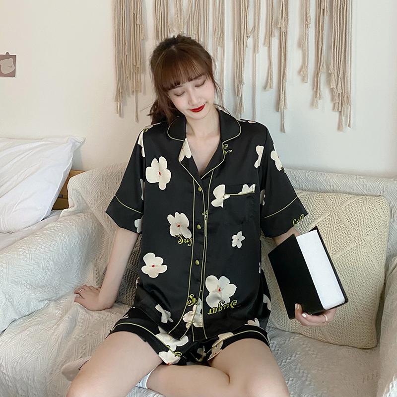 Two pieces of chic casual printing pajamas