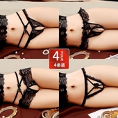 女士内裤 短裤 性感丁字裤 迷人透气纯欲风蕾丝舒适个性 个性 网红薄款