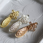 花影梦发簪发饰头饰DIY配件 黄铜铸铜如意禁步钩子挂坠压襟汉服