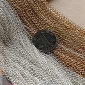 花影梦DIY配件饰品材料 黄铜镀保色18K金色银色延长链2.5 3.5mm