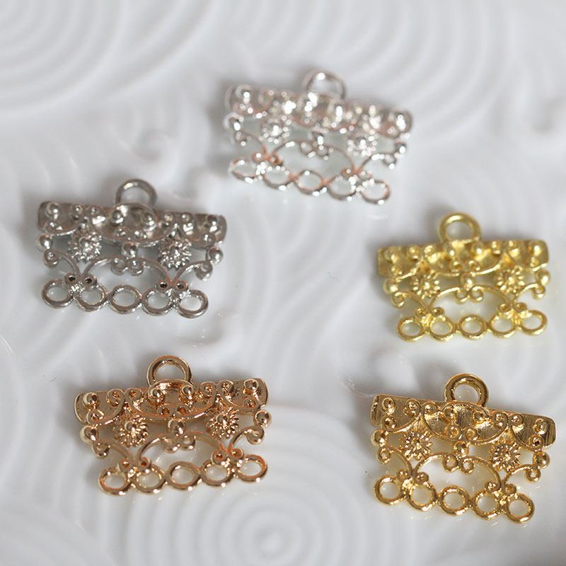 花影梦古风发簪DIY配件头饰饰品材料19*16mm黄铜六孔间饰流苏挂头,饰品/流行首饰/时尚饰品新,其他DIY饰品配件,淘宝优惠券,粉丝福利购,淘宝优惠卷