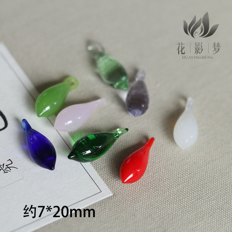 花影梦DIY发簪步摇饰品配件*料器琉璃7*20mm尖头小水滴吊坠,饰品/流行首饰/时尚饰品新,其他DIY饰品配件,淘宝优惠券,粉丝福利购,淘宝优惠卷