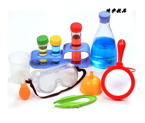 儿童液体化学科学教玩具幼儿园水实验套件幼儿科研套装调色实验桶