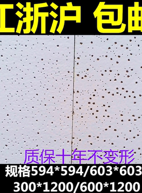 矿棉板包邮质保十年不变形满天星毛毛虫防潮吸音RH99非阿姆斯壮60