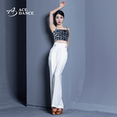 ACEdance女成人拉丁舞摩登舞广场舞双侧珍珠扣设计款 DA275 舞裤