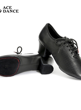 ACEdance瑰意女士拉丁舞摩登舞教师鞋国软真牛皮两点底练功鞋FB-1