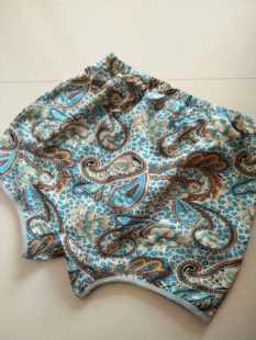 头衩子 平角休闲短裤 椒北衣韵男装 夏棉花绸复古透气舒凉特高腰男款