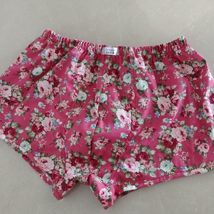 椒北衣韵四季复古碎花布料棉质柔软舒适透气中腰男生平口内裤头