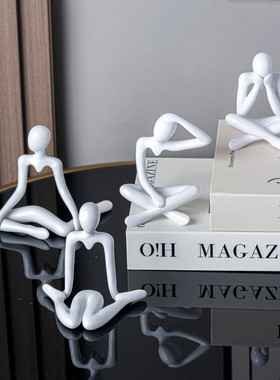 东南亚抽象人物塑料艺术摆件