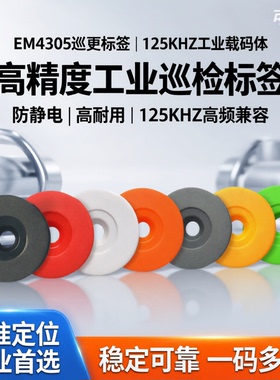 直径30mmEM4305巡更标签125KHZEM4305巡检标签EM4305工业载码体