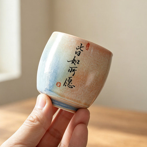 景德镇陶瓷主人杯单杯品茗杯茶杯刻字高端礼物送礼男士女士个人杯