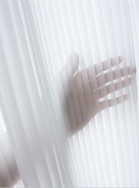 超宽小红书爆款日韩式客厅阳台隔断白色竖百叶装饰纱帘百搭窗帘纱