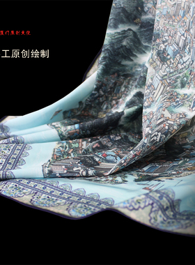 拙品文化春夏秋冬丝巾厦门全景