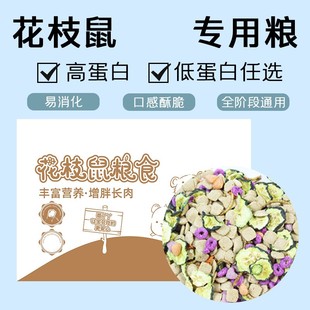 花枝鼠粮食自配主粮全龄阶段综合国产三角粮营养鼠粮饲料零食用品