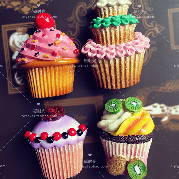 出口欧洲日本甜品纸杯蛋糕冰箱贴