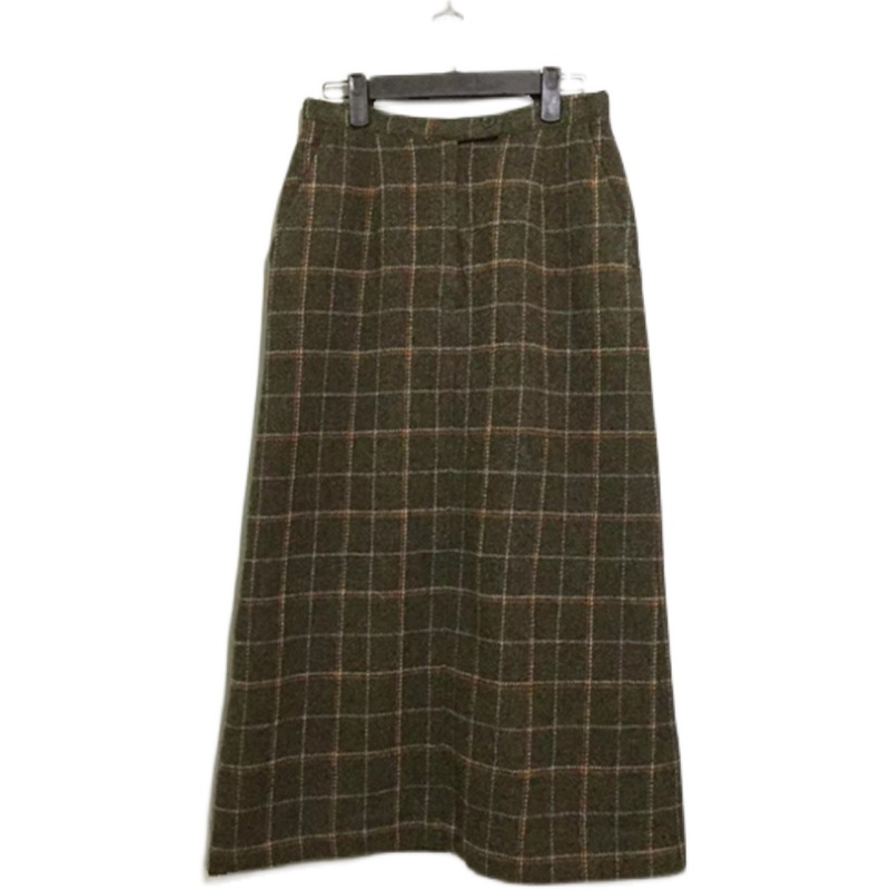 【原 价¥168】vintage  日本古着McGREGOR墨绿色格纹羊毛半身裙