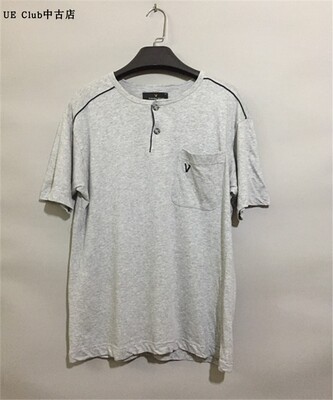 【原 价¥148】vintage  意大利古着Valent1no Vasari门筒领体恤