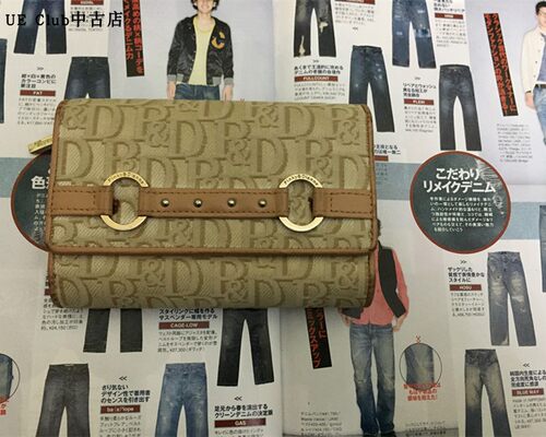 【85新日本古着老花短款钱包
