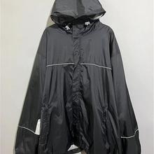 【上新价¥178】vintage  柬埔寨制古着TRBN黑色连帽尼龙冲锋风衣