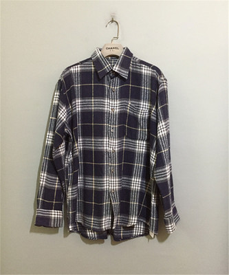 【原 价¥168】vintage 意大利奢侈古着Vera Valent1no法兰绒衬衫