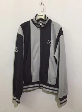 【原 价¥168】vintage  美国古着New Bal@nce百年版拼色立领夹克