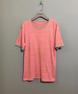 日本古着BACK vintage 价¥58 NUMBER粉色薄棉体恤 原