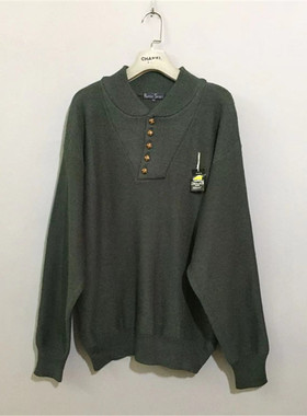 【原 价¥168】vintage  日本古着Rap1do Spirit松果扣军绿色毛衣