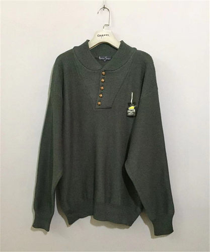 【原 价¥168】vintage  日本古着Rap1do Spirit松果扣军绿色毛衣