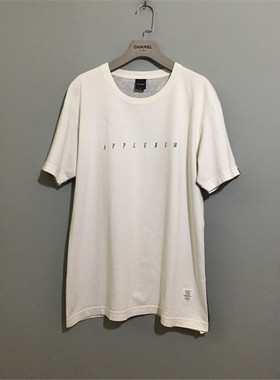 【原 价¥168】vintage 日本古着APPLEBUM特别款白色厚料无缝体恤