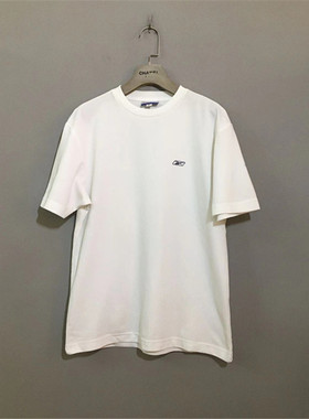 【上新价¥88】vintage 日版  美国古着Reeb0k小圆领白色速干体恤