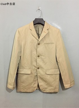 【原 价¥148】vintage 日本制古着PPFM毛巾袋反光面料卡其色西服