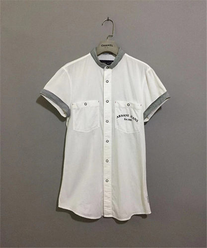 【原 价¥168】vintage 意大利奢侈古着Arm@ni Jeans白色薄棉衬衫